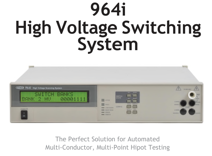 Vitrek 964i 高壓開關系統 Vitrek 964i 高壓開關系統