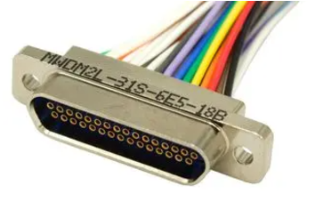 Glenair MWDM2L-31S-6E5-18B Micro-D母頭連接器